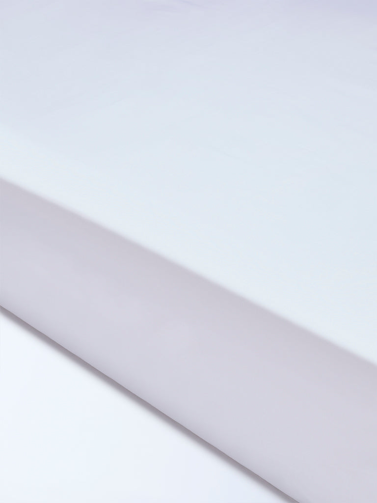 Westside Home White Solid King Bed Sheet Set