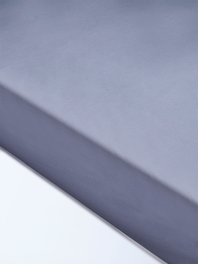 Westside Home Dusty Blue Solid King Bed Sheet Set