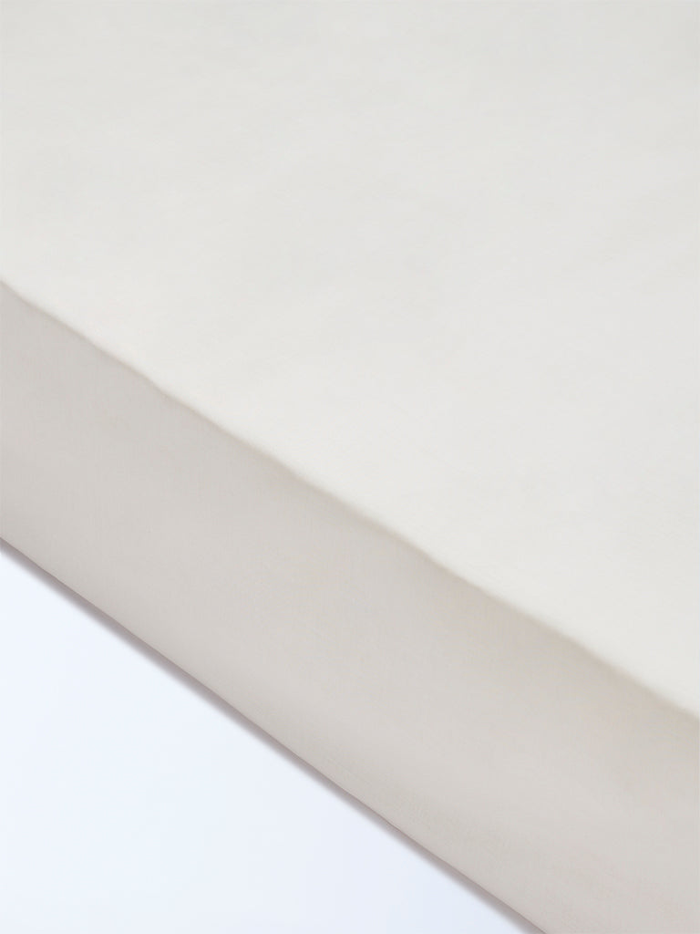 Westside Home White Solid King Bed Sheet Set