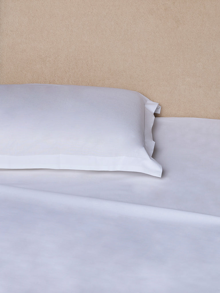 Westside Home White Solid King Bed Sheet Set