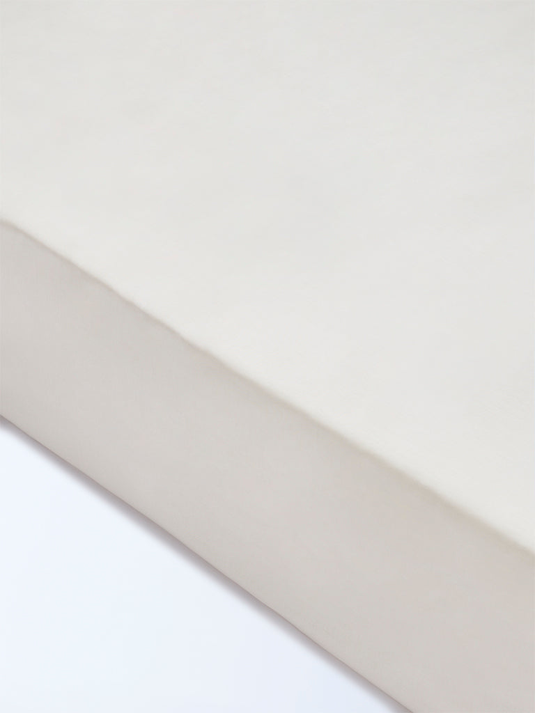 Westside Home White Solid King Bed Sheet Set