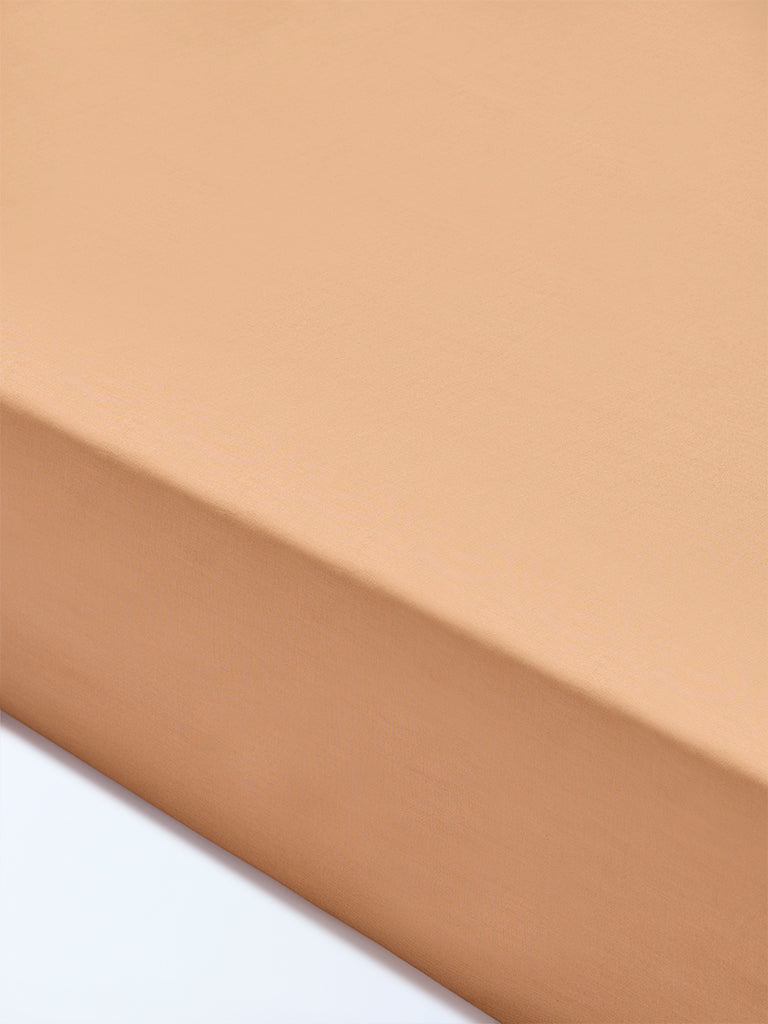 Westside Home Brown Solid Queen Bed Sheet Set