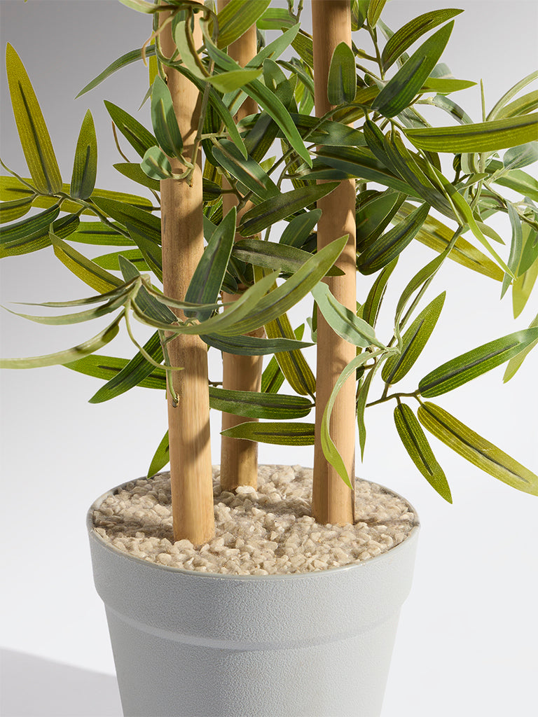 Westside Home Green Artificial Bamboo Plant - Medium