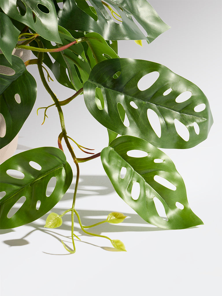 Westside Home Green Artificial Trailing Monstera Bush - Small