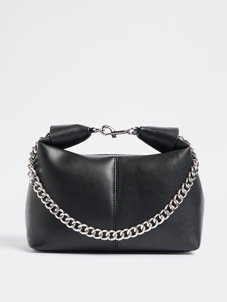 Westside Black Top Handle Bag