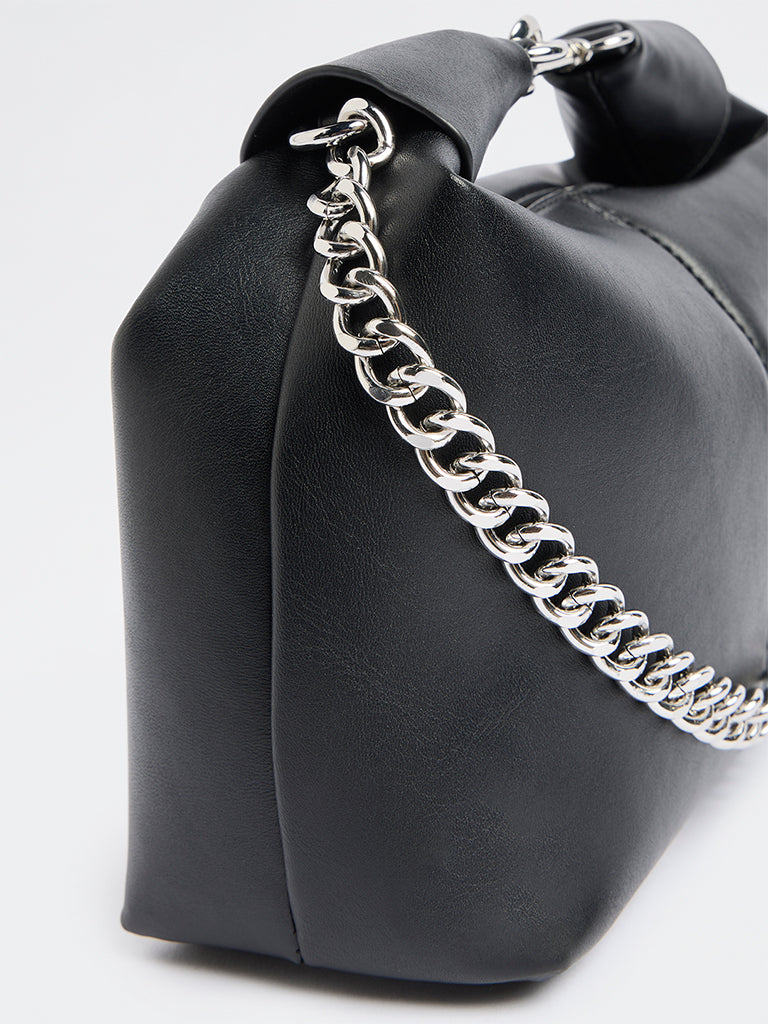 Westside Black Top Handle Bag