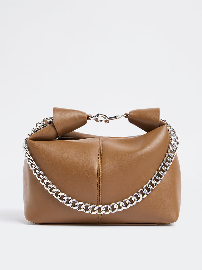 Westside Brown Top Handle Bag