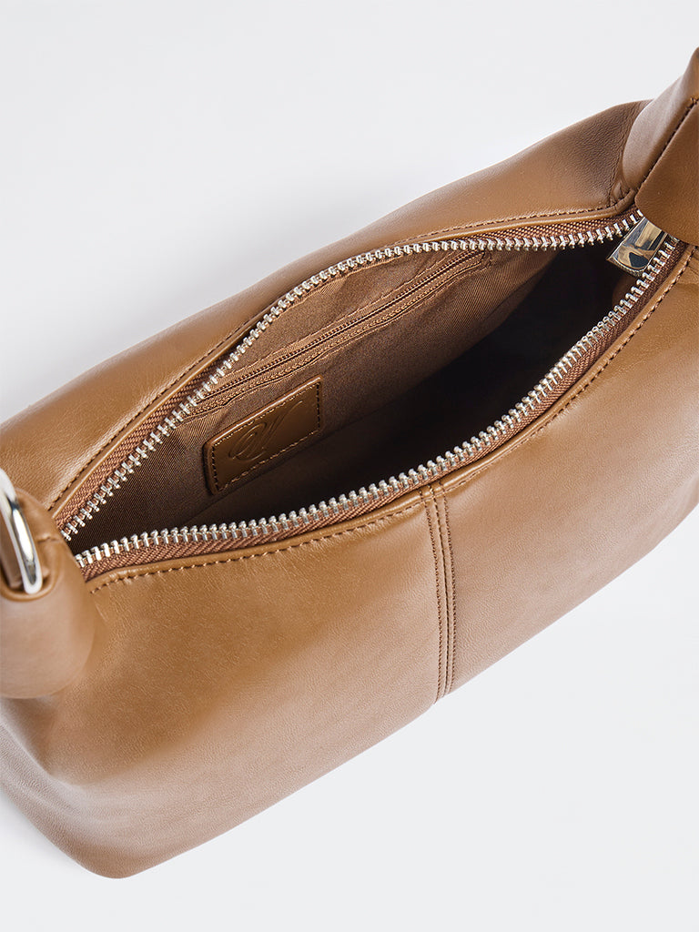 Westside Brown Top Handle Bag
