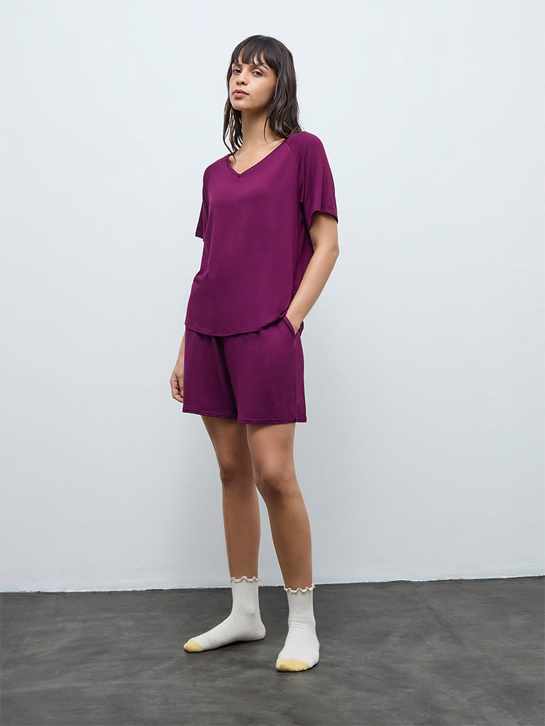 Wunderlove Plum Solid Top