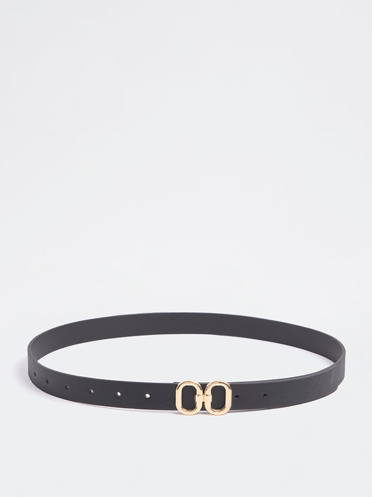 Westside Accessories Black Dual Buckle Belt