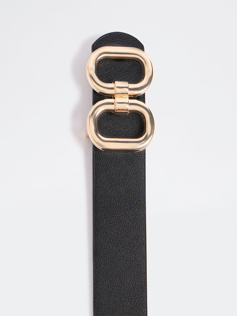 Westside Accessories Black Dual Buckle Belt