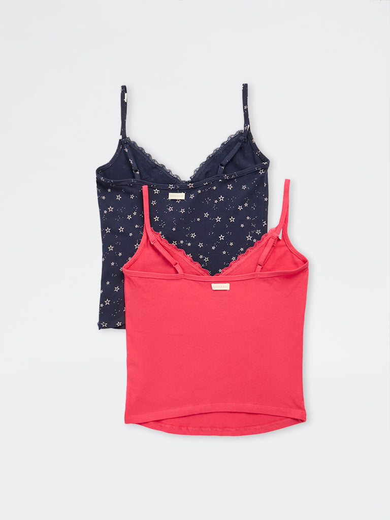 Superstar 2-Pack Printed Cotton-Blend Camisole