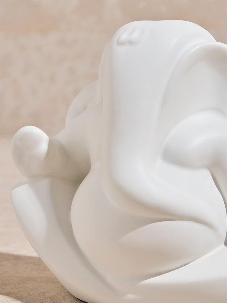 Westside Home White Ganesh Idol