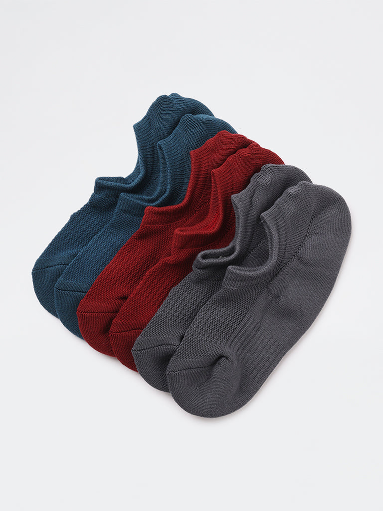 WES Lounge Multicolour Cotton-Blend Socks - Pack of 3