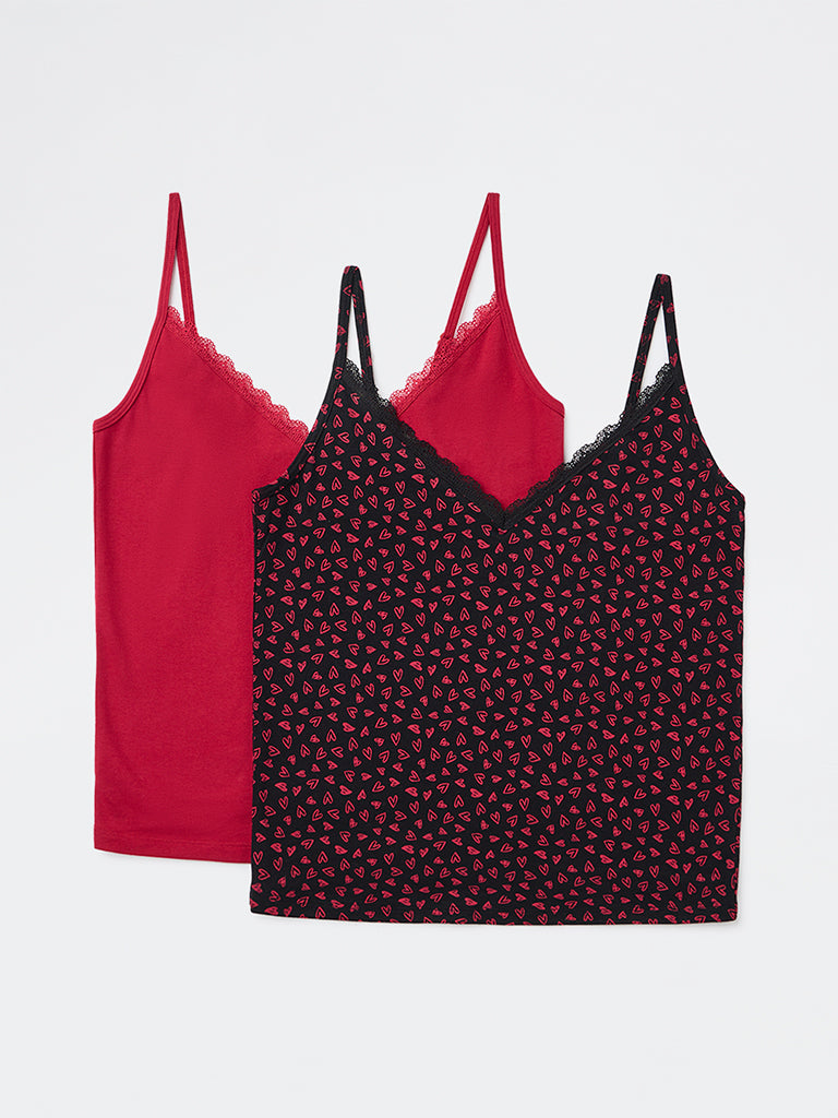 Superstar 2-Pack Printed Cotton-Blend Camisole