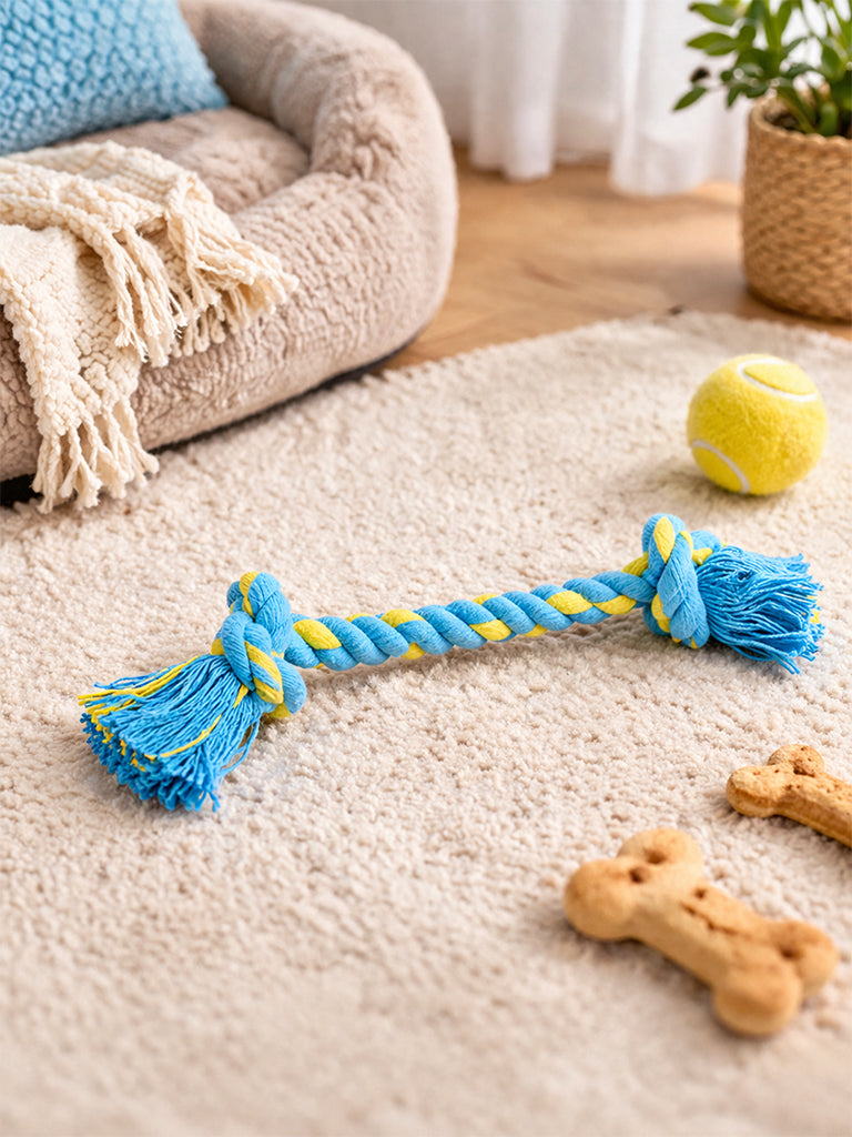 Westside Home Blue Twisted Rope Pet Toy