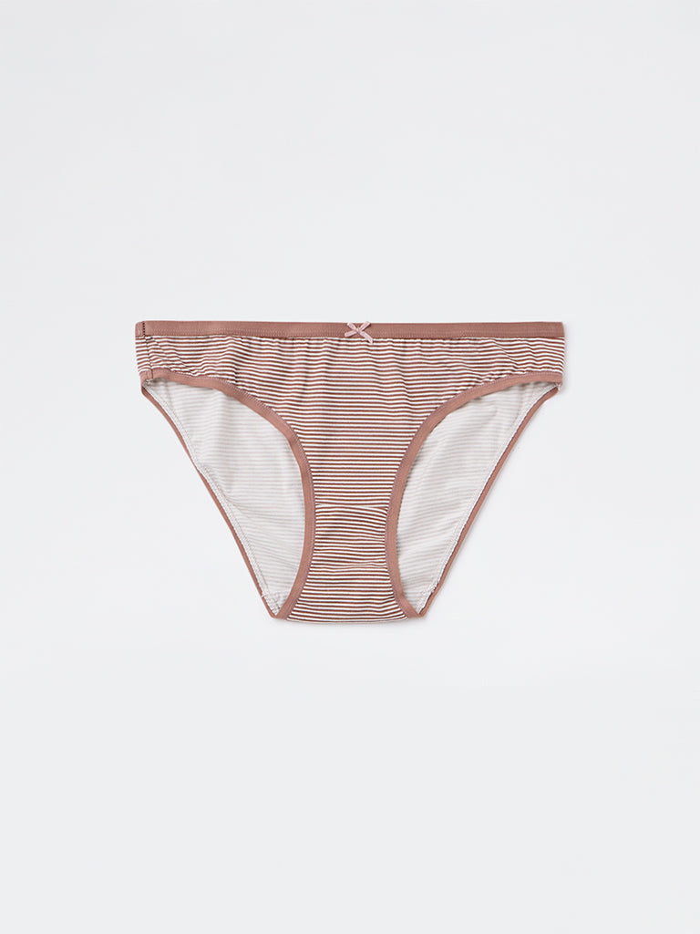 Wunderlove 3-Pack Bikini Cotton-Blend Briefs