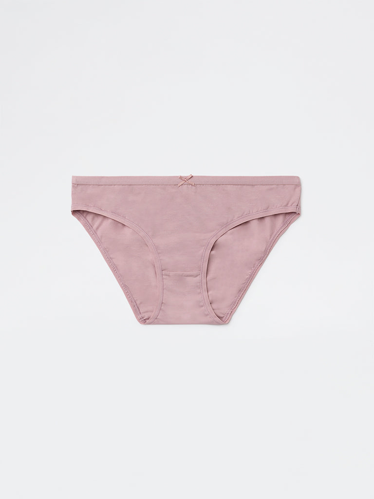 Wunderlove 3-Pack Printed Cotton-Blend Bikini Briefs
