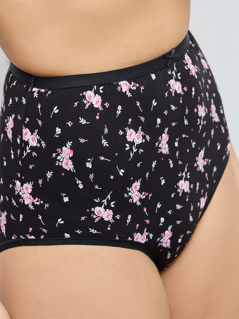 Wunderlove 3-Pack Printed Cotton-Blend Full Briefs