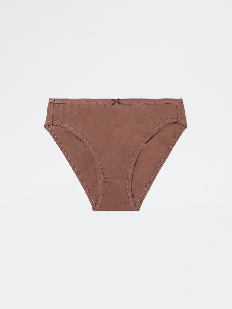 Wunderlove 3-Pack Hi-Leg Cotton-Blend Briefs