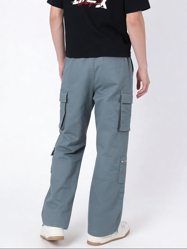 Boys Sage Straight Fit Cotton-Blend Cargo Pants