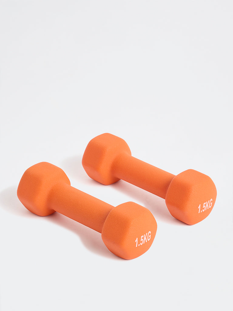 Westside Home Orange Hex Dumbbell - 3kg