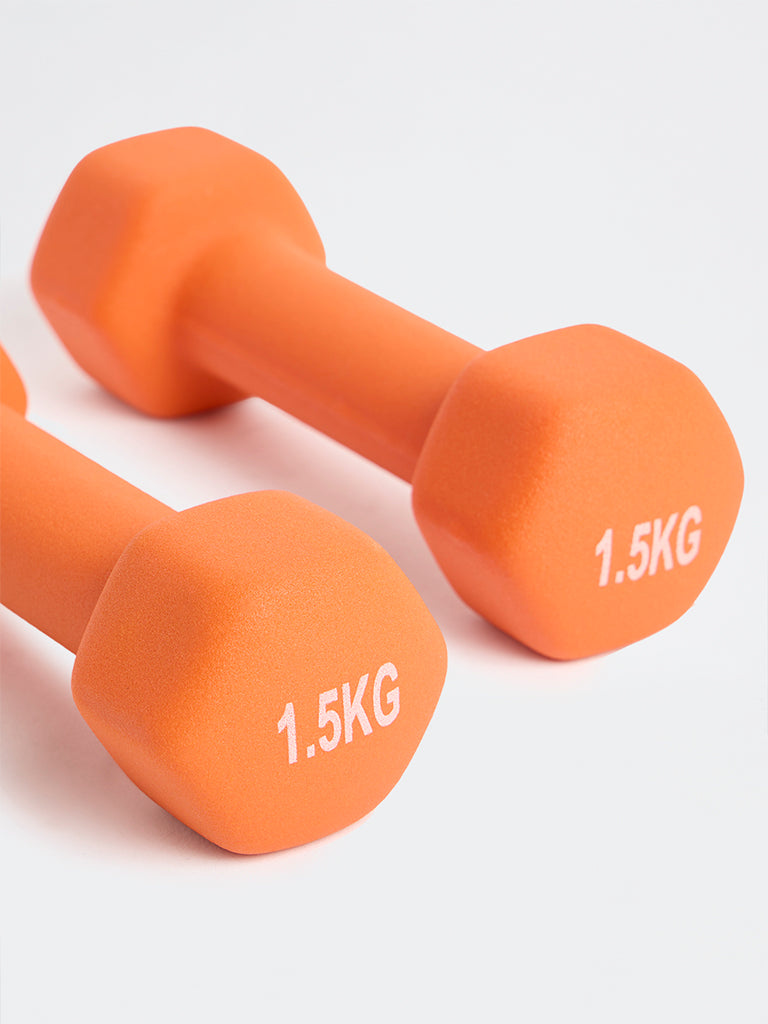 Westside Home Orange Hex Dumbbell - 3kg