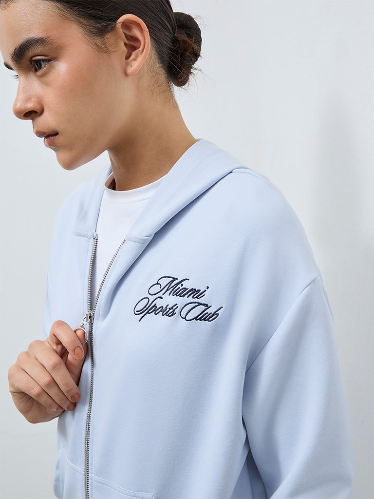 Nuoflexx Light Blue Hooded Jacket
