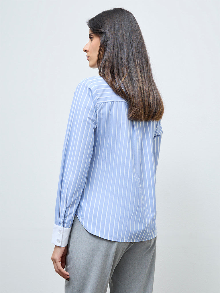 Wardrobe Blue Stripe Shirt