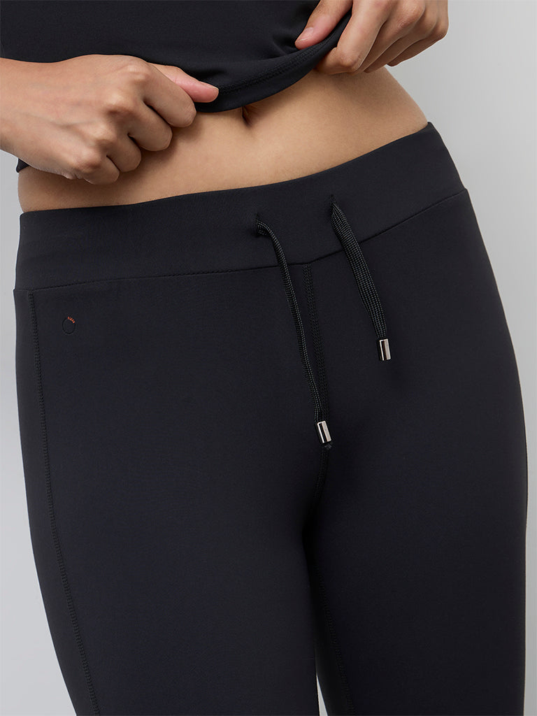 Nuoflexx Black High-Rise Track Pants