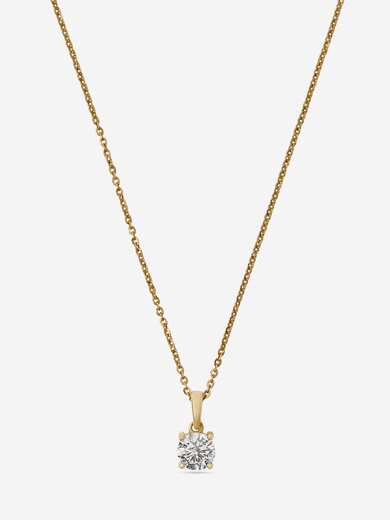 Petite Comet Solitaire Lab Diamond Pendant