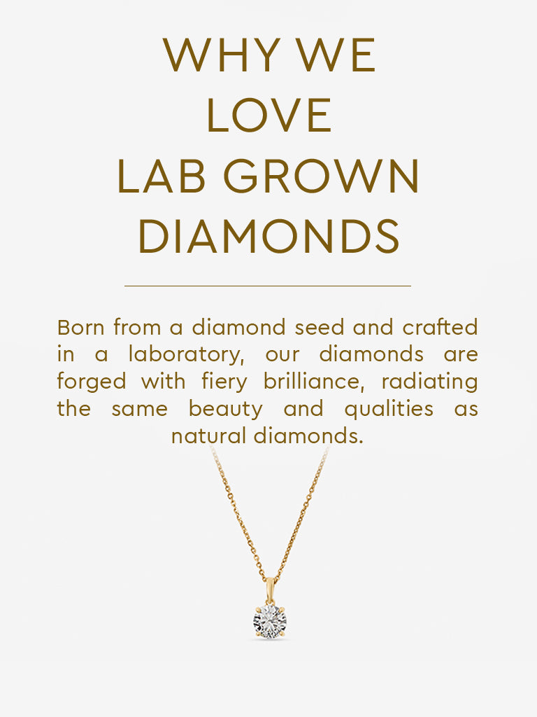 Classic Comet Solitaire Lab Diamond Pendant