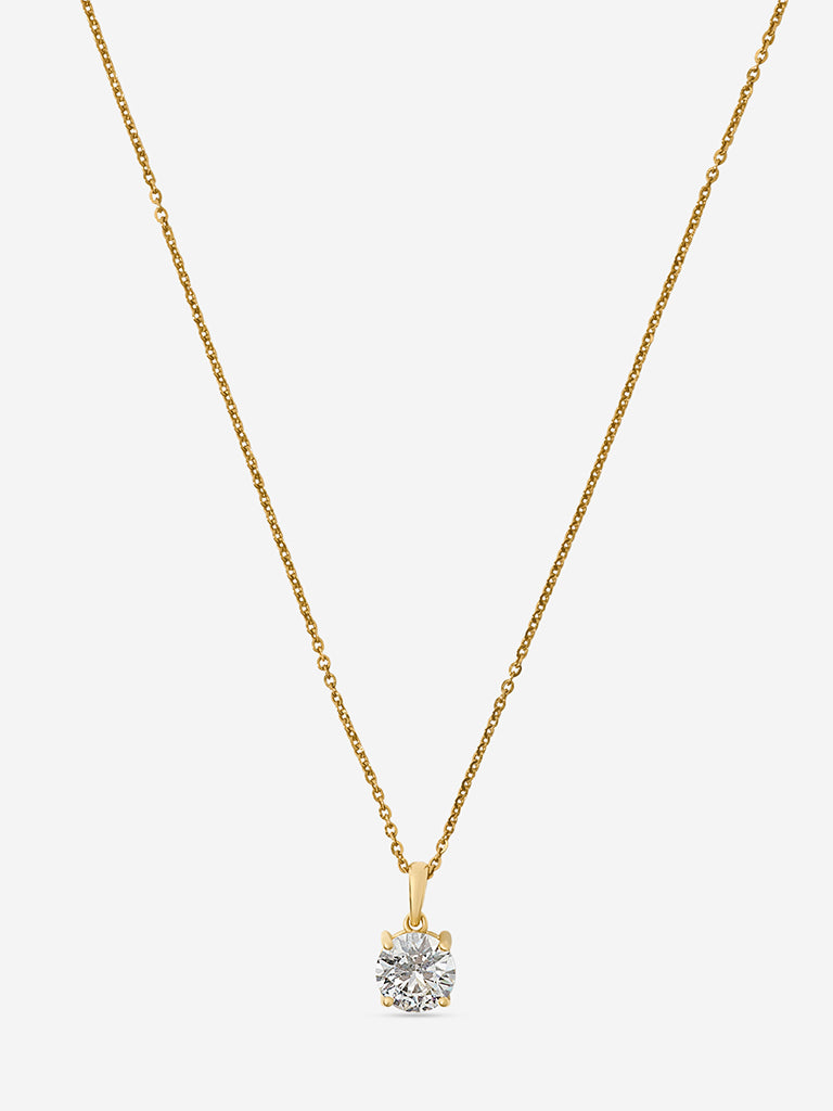 Classic Comet Solitaire Lab Diamond Pendant