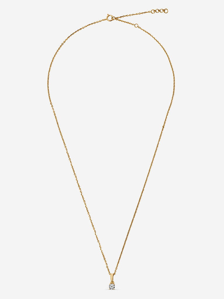 Micro Comet Solitaire Lab Diamond Pendant