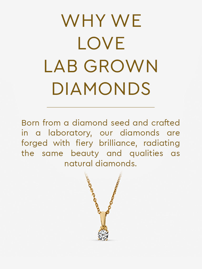 Micro Comet Solitaire Lab Diamond Pendant