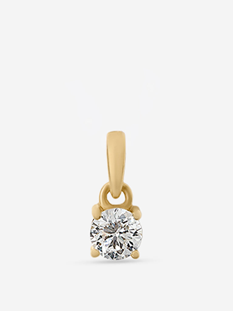 Mini Comet Solitaire Lab Diamond Pendant