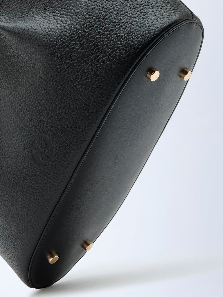 Belle Grain Leather Mini Tote