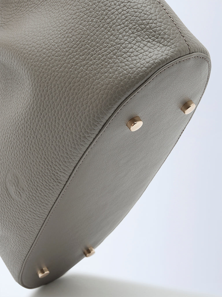 Belle Grain Leather Mini Tote