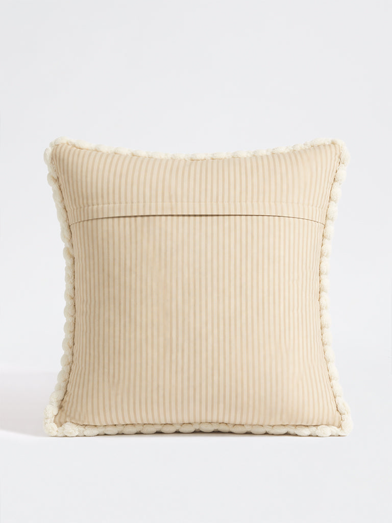 Westside Home Beige Popcorn Textured Cushion Cover