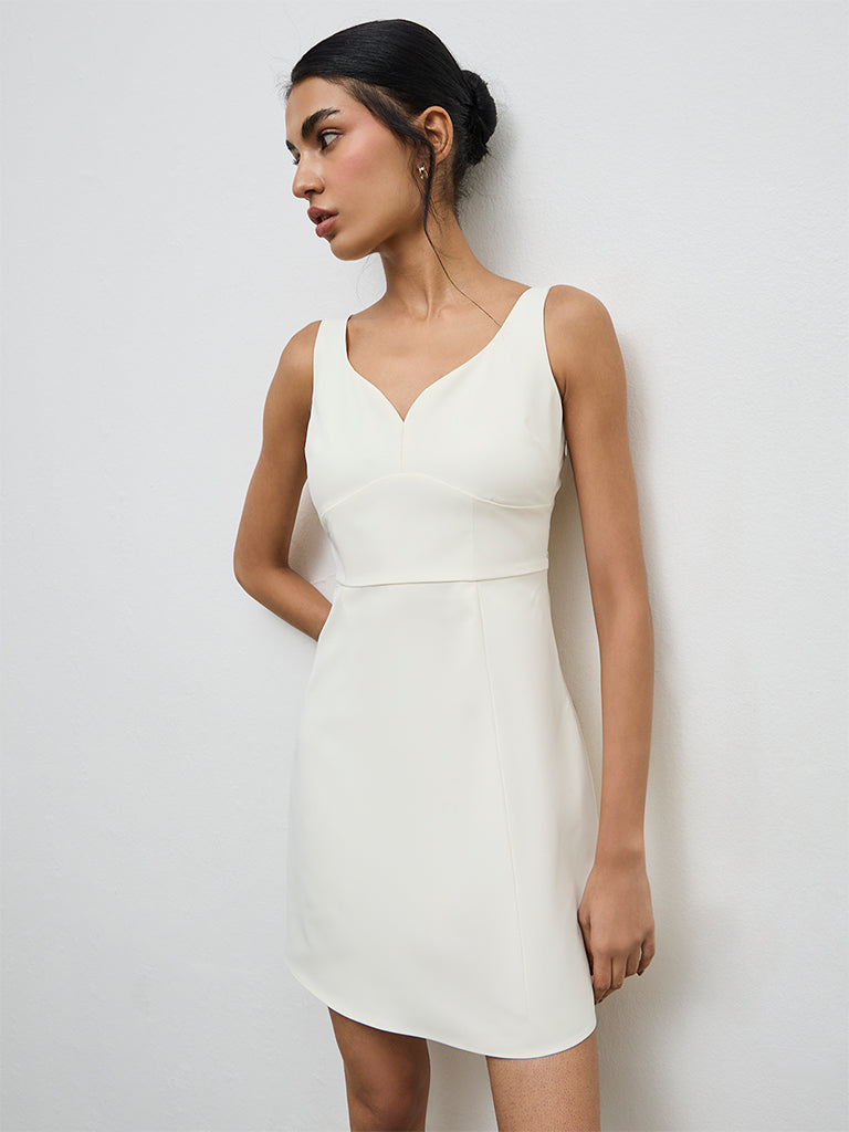Nuon Cream A-Line Dress
