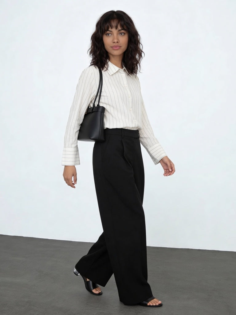 Wardrobe Ivory Striped Shirt