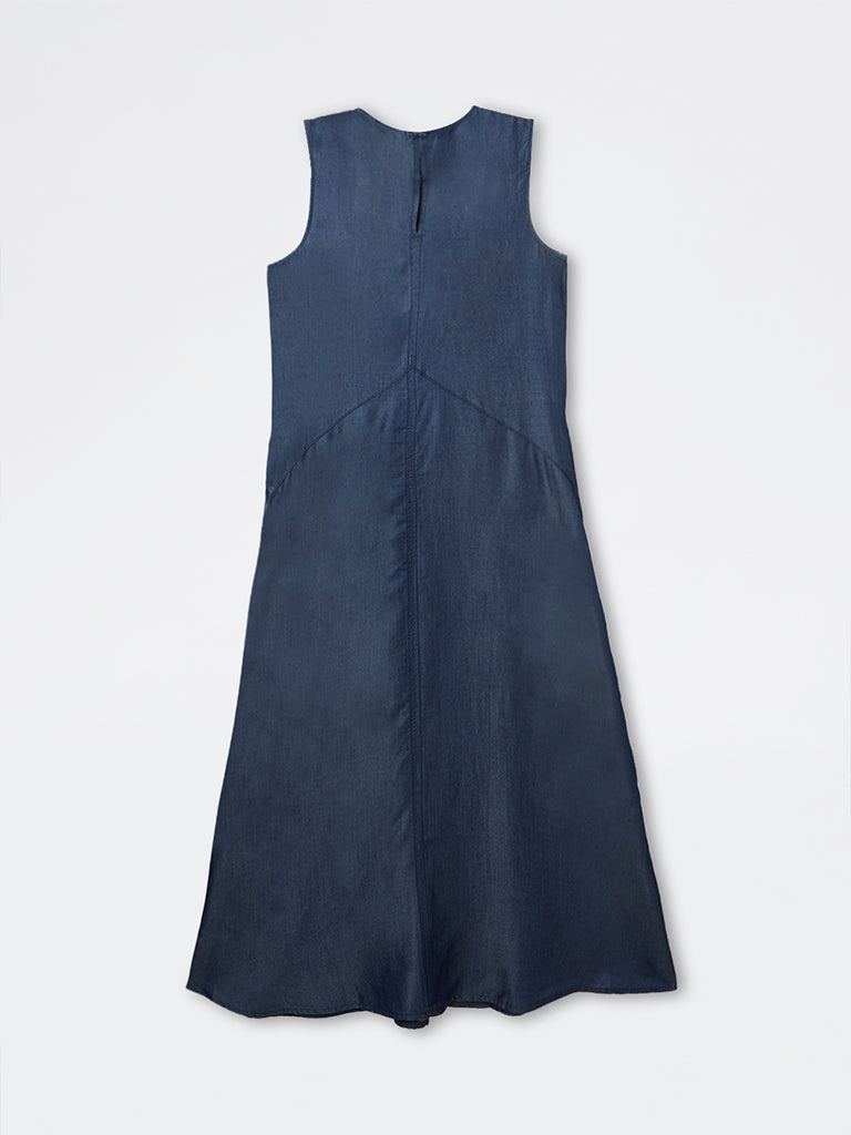 Wardrobe Indigo Denim A-Line Dress