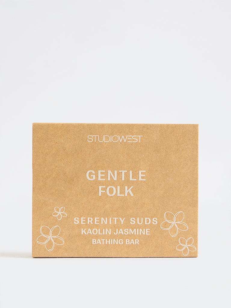 Studiowest Gentle Folk Serenity Studs Kaolin Jasmine Bathing Bar -75 gm