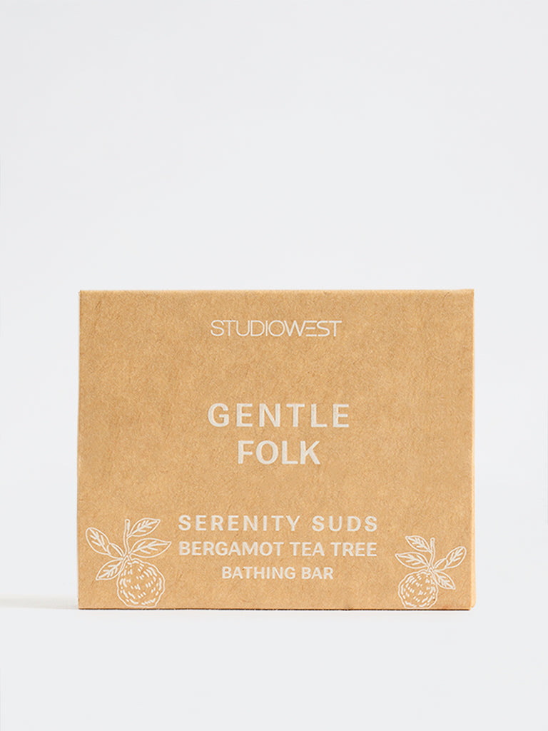 Studiowest Gentle Folk Serenity Studs Bergamot Tea Tree Bathing Bar -75 gm