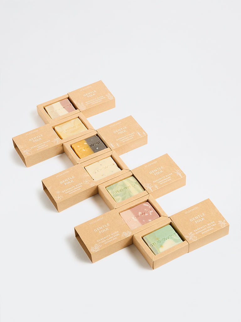 Studiowest Gentle Folk Serenity Studs Bergamot Tea Tree Bathing Bar -75 gm