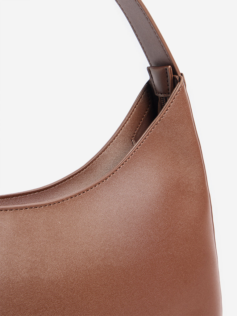 Westside Brown Hobo Shoulder Bag