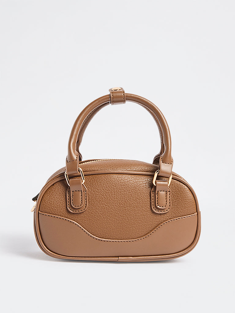 Westside Brown Horizontal Bowling Bag with Sling Handle