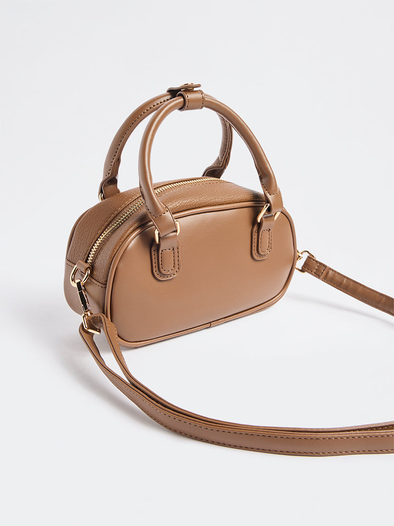 Westside Brown Horizontal Bowling Bag with Sling Handle
