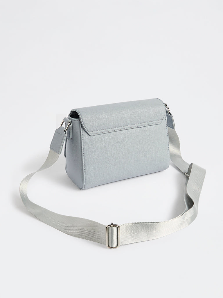 Westside Blue Embossed Sling Bag