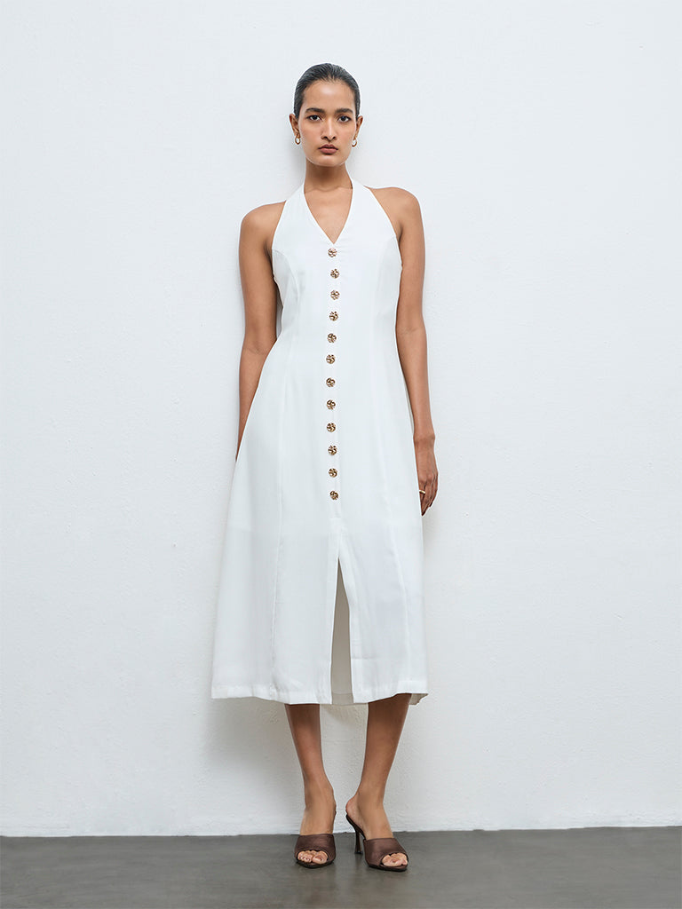 Wardrobe White A-Line Dress